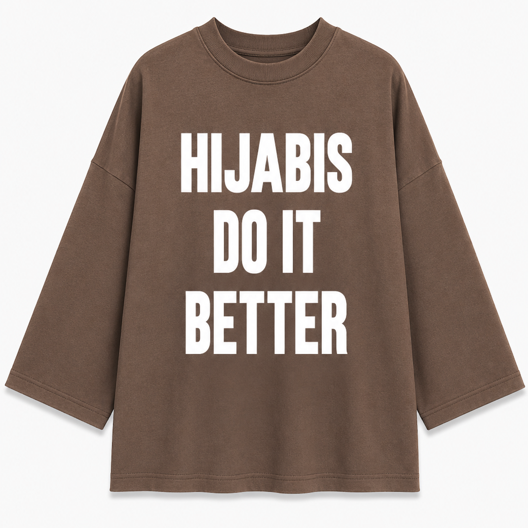 T-shirt manche longue “HIJABIS DO IT BETTER” (précommande pour le 30 août)