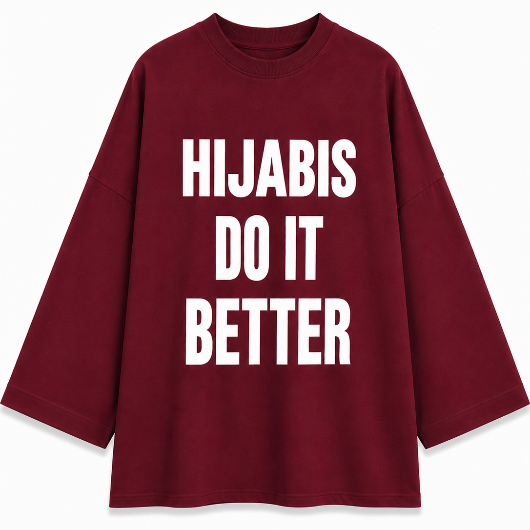 T-shirt manche longue “HIJABIS DO IT BETTER” (précommande pour le 30 août)